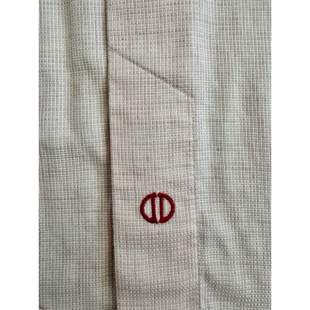 David Donahue 100% Cotton Button Down Pale Pink Long Sleeve Spring Easter L (B7) - Picture 5 of 8